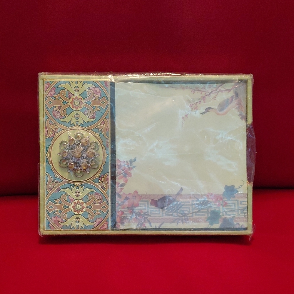 Decorative Stationery Set with Floral Design